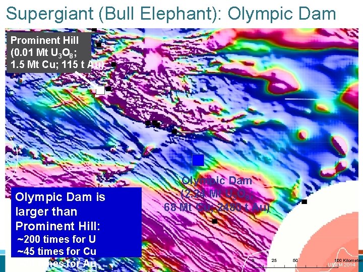 Supergiant (Bull Elephant): Olympic Dam Prominent Hill (0. 01 Mt U 3 O 8;