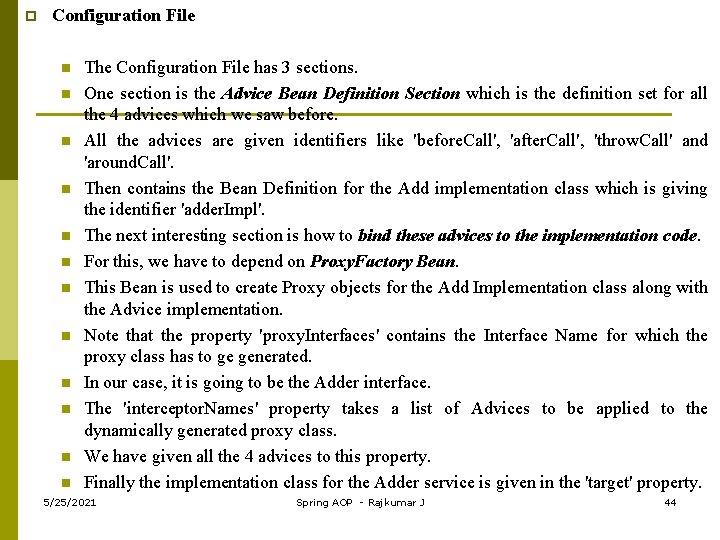 p Configuration File n n n The Configuration File has 3 sections. One section