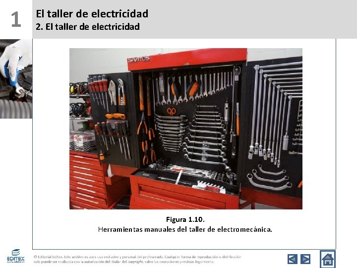 1 El taller de electricidad 2. El taller de electricidad Figura 1. 10. Herramientas