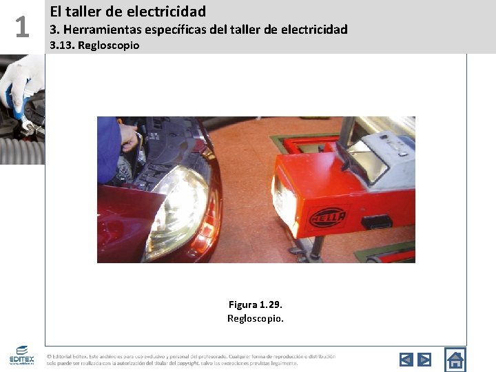 1 El taller de electricidad 3. Herramientas específicas del taller de electricidad 3. 13.