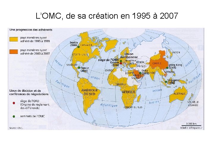 L’OMC, de sa création en 1995 à 2007 