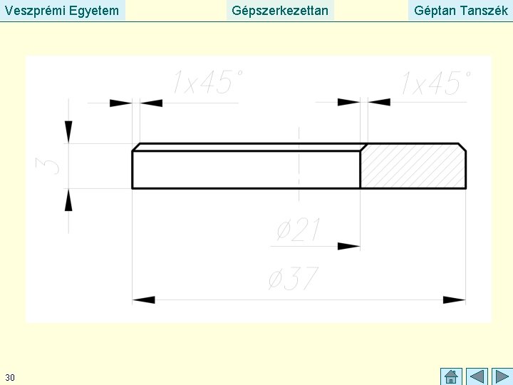 Veszprémi Egyetem 30 Gépszerkezettan Géptan Tanszék 