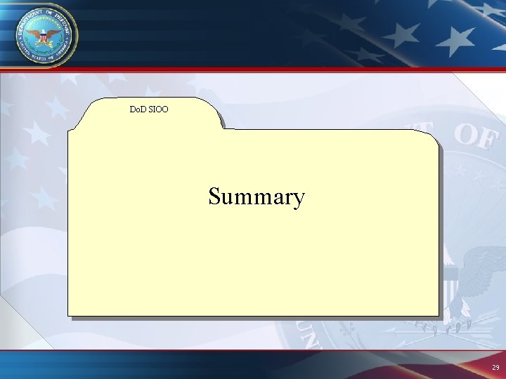 Do. D SIOO Summary 29 Do. D SIOO Summary 29