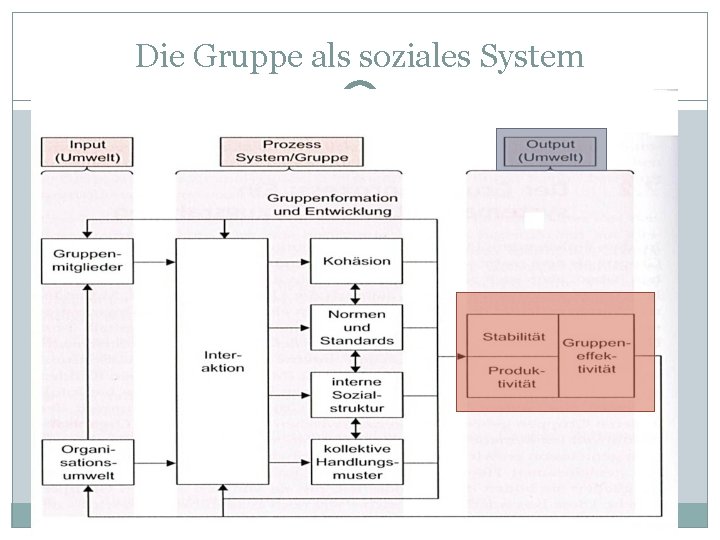 Die Gruppe als soziales System 