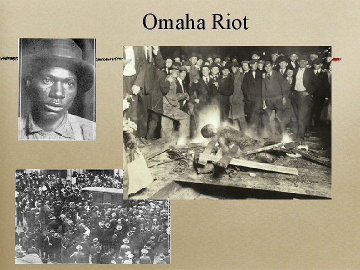 Omaha Riot Post WWI Racial Tensions Lyle Mead Yutan High