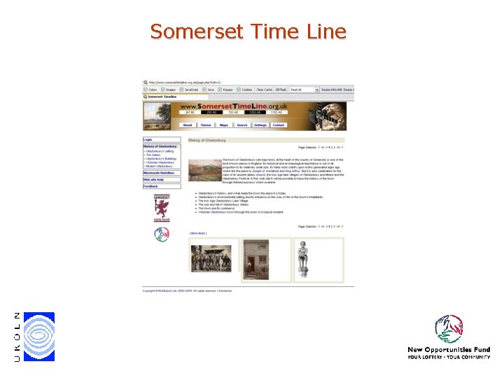 Somerset Time Line Somerset Time Line