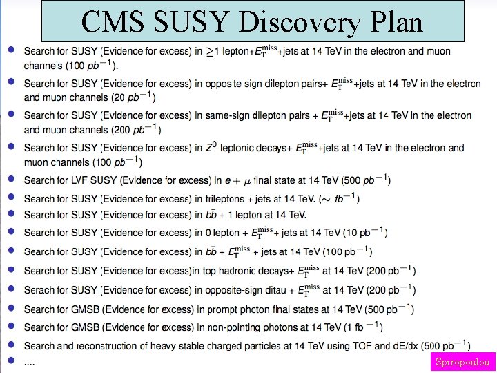CMS SUSY Discovery Plan Spiropoulou 