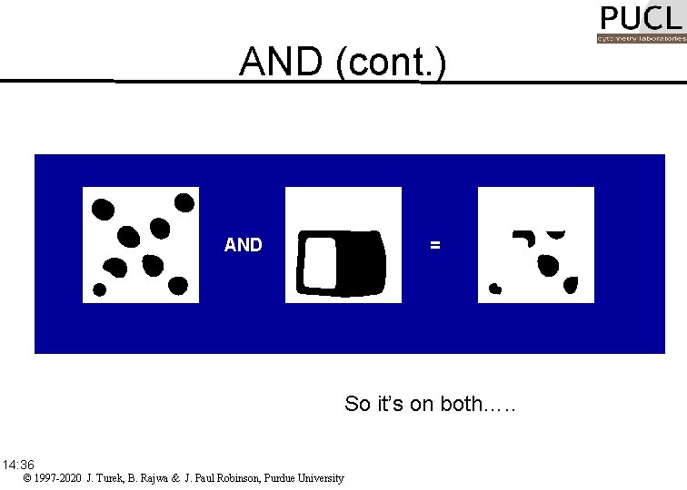 AND (cont. ) AND = So it’s on both…. . 14: 36 © 1997