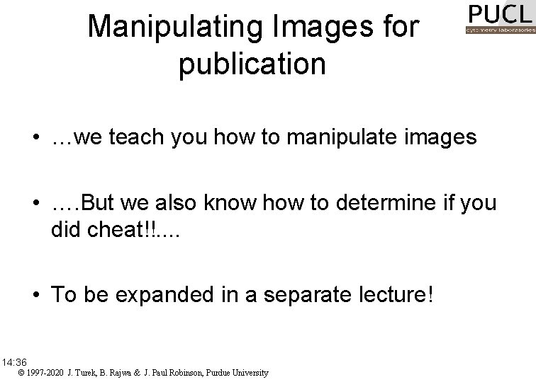 Manipulating Images for publication • …we teach you how to manipulate images • ….
