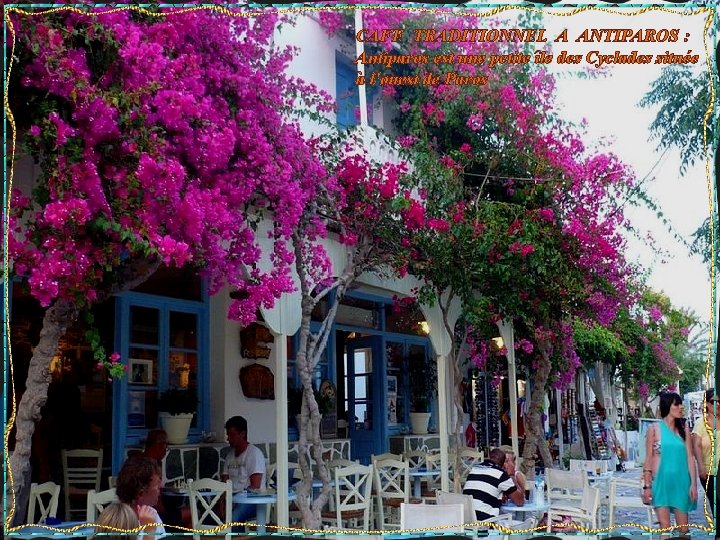 CAFE TRADITIONNEL A ANTIPAROS : Antiparos est une petite île des Cyclades située à