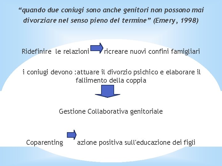 “quando due coniugi sono anche genitori non possono mai divorziare nel senso pieno del