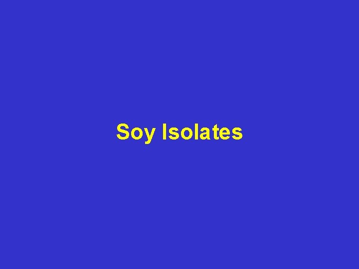 Soy Isolates 