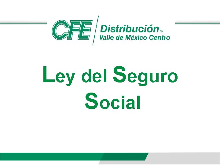 Ley del Seguro Social 