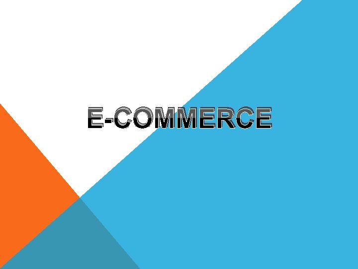 E-COMMERCE 