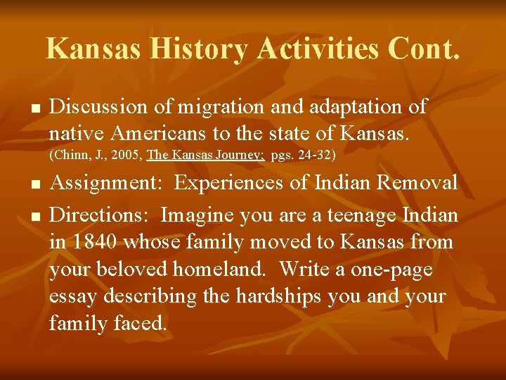 Native Americans In Kansas Exploring 19 th Century Native Americans An interdisciplinary