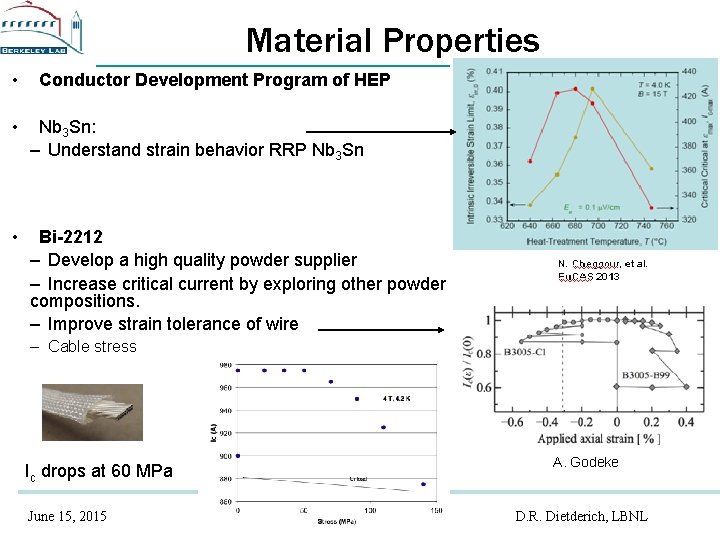 Material Properties • Conductor Development Program of HEP • Nb 3 Sn: – Understand