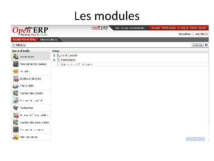 Les modules 