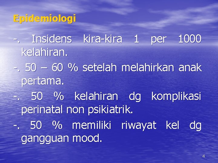 Epidemiologi -. Insidens kira-kira 1 per 1000 kelahiran. -. 50 – 60 % setelah Epidemiologi -. Insidens kira-kira 1 per 1000 kelahiran. -. 50 – 60 % setelah