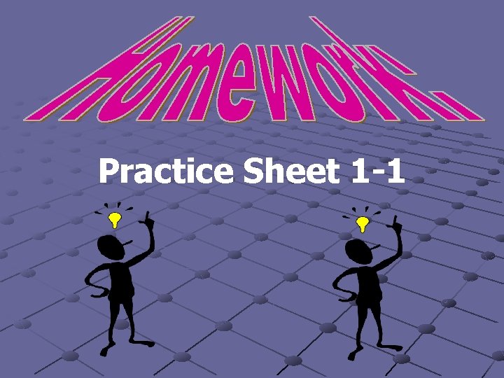 Practice Sheet 1 -1 