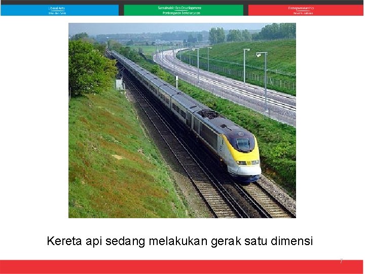 Kereta api sedang melakukan gerak satu dimensi 7 