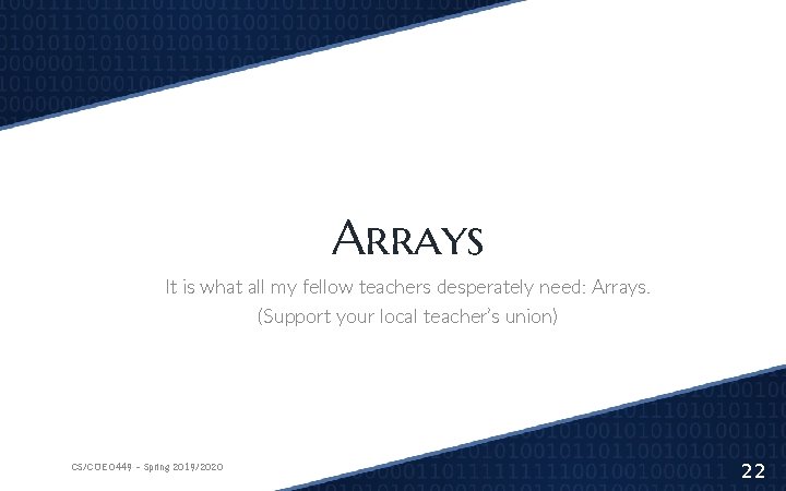Arrays It is what all my fellow teachers desperately need: Arrays. (Support your local Arrays It is what all my fellow teachers desperately need: Arrays. (Support your local