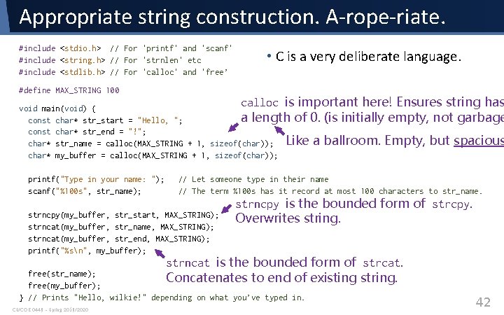 Appropriate string construction. A-rope-riate. #include <stdio. h> // For 'printf' and 'scanf' #include <string. Appropriate string construction. A-rope-riate. #include <stdio. h> // For 'printf' and 'scanf' #include <string.