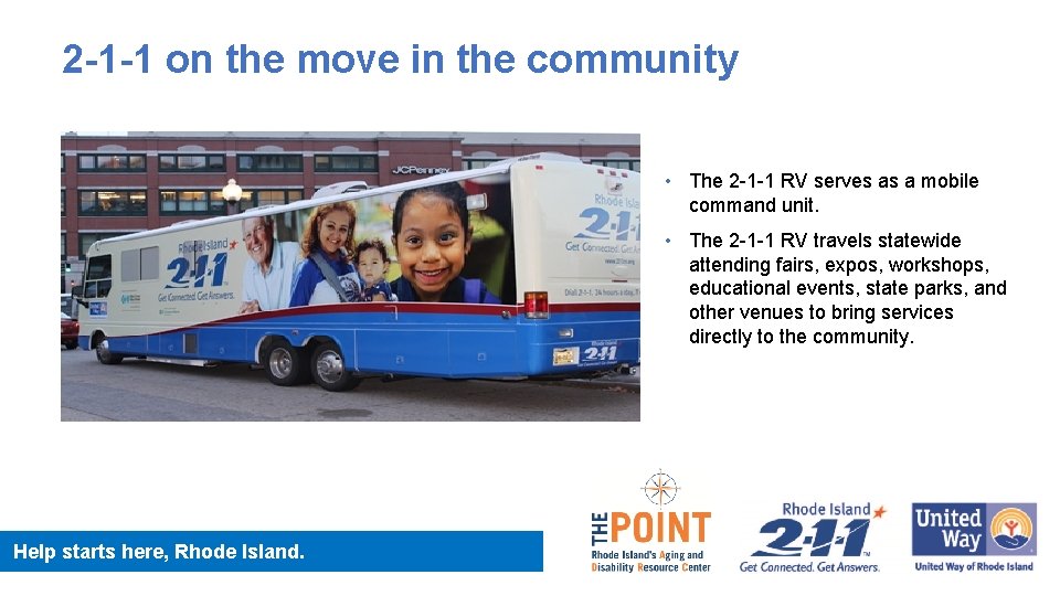 2 -1 -1 on the move in the community • The 2 -1 -1
