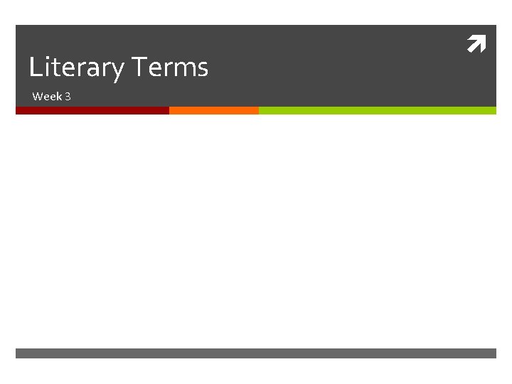 Define Reference Week Literary Terms Week 3 Allusion Definition A reference