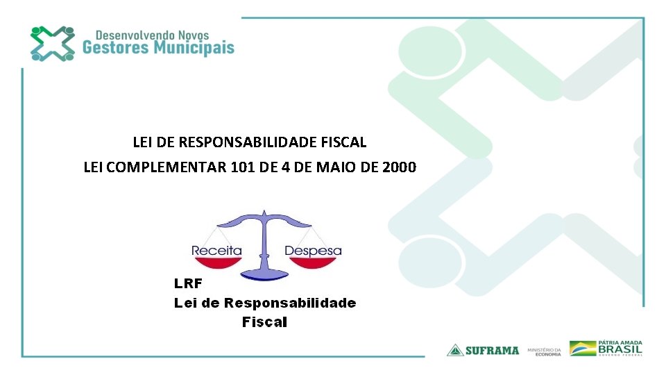 LEI DE RESPONSABILIDADE FISCAL LEI COMPLEMENTAR 101 DE 4 DE MAIO DE 2000 
