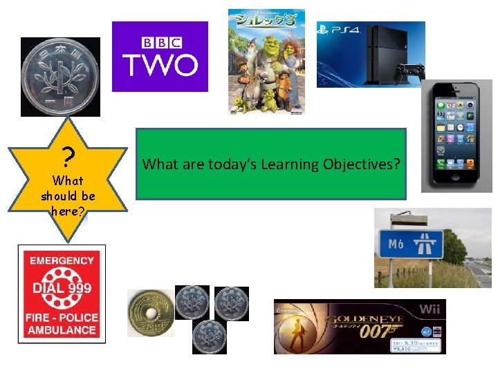 ? What should be here? What are today’s Learning Objectives? 