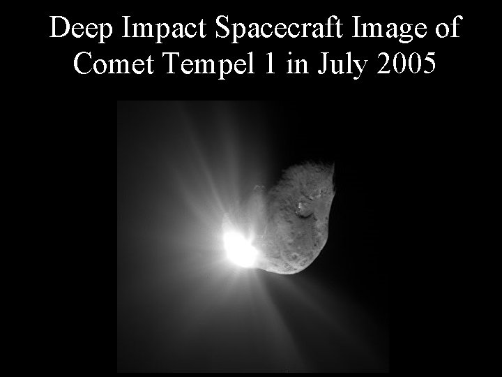 Deep Impact Spacecraft Image of Comet Tempel 1 in July 2005 