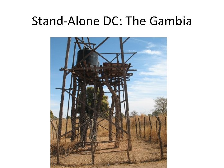 Stand-Alone DC: The Gambia 