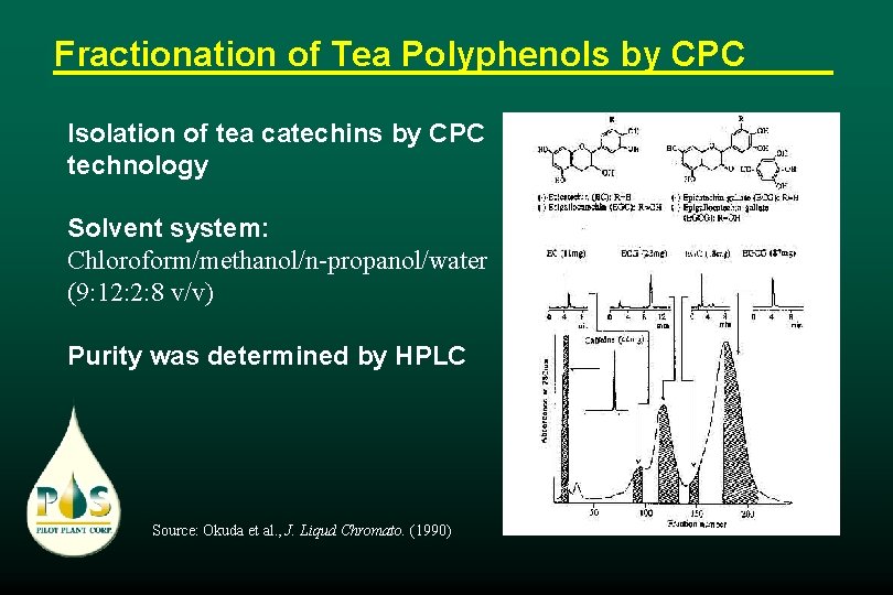 Fractionation of Tea Polyphenols by CPC Isolation of tea catechins by CPC technology Solvent