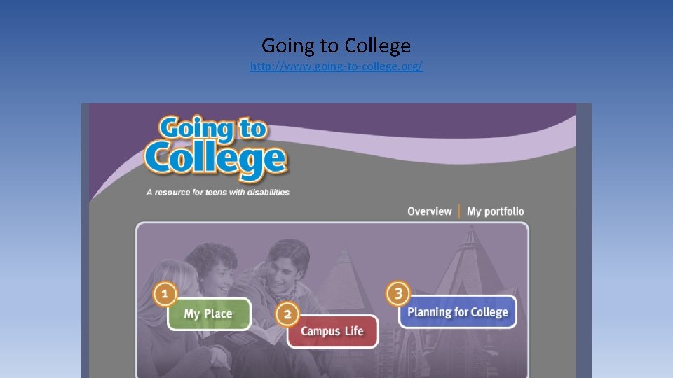 Going to College http: //www. going-to-college. org/ 