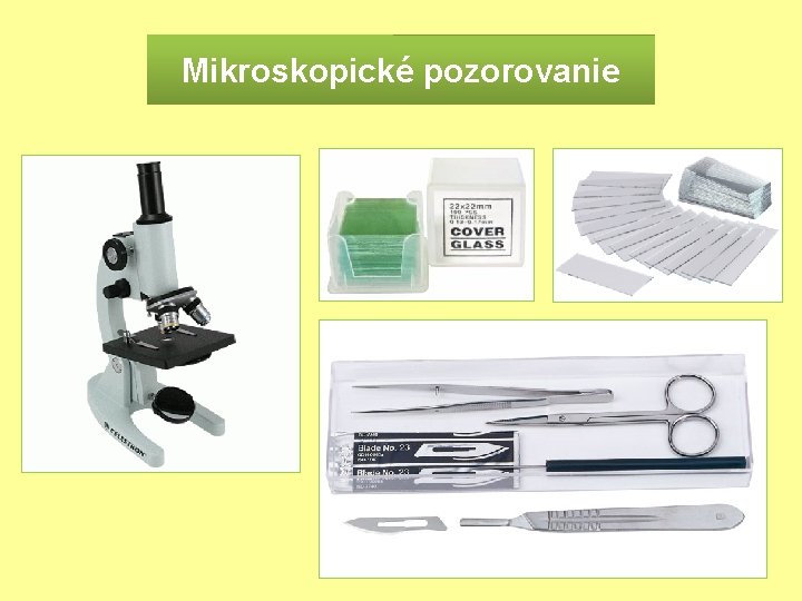 Mikroskopické pozorovanie 