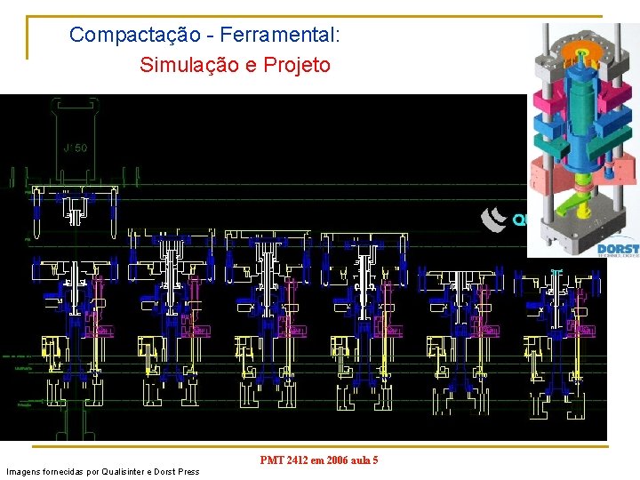 Compactação - Ferramental: Simulação e Projeto PMT 2412 em 2006 aula 5 Imagens fornecidas