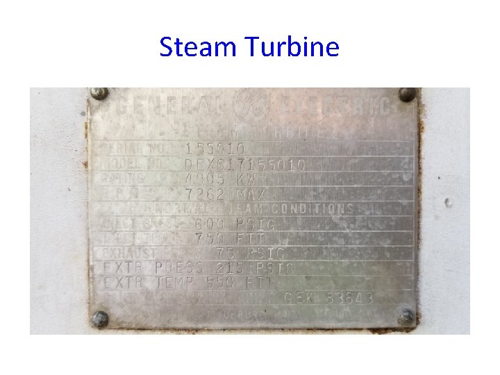 Steam Turbine 