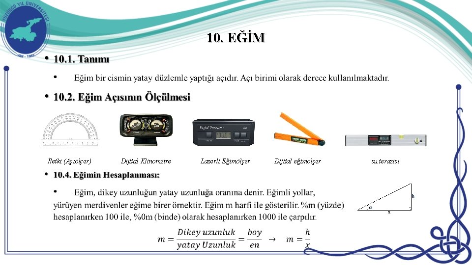 10. EĞİM İletki (Açıölçer) Dijital Klinometre Lazerli Eğimölçer Dijital eğimölçer su terazisi 