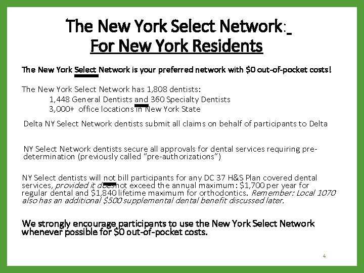 The New York Select Network: For New York Residents The New York Select Network