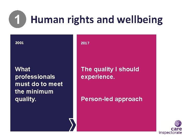 1 Human rights and wellbeing 2001 2017 What professionals must do to meet the