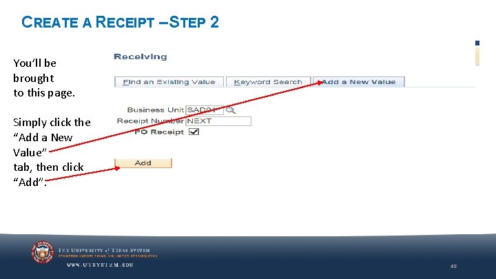 CREATE A RECEIPT – STEP 2 You’ll be brought to this page. Simply click CREATE A RECEIPT – STEP 2 You’ll be brought to this page. Simply click