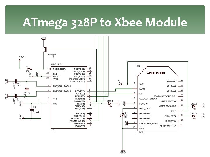ATmega 328 P to Xbee Module 