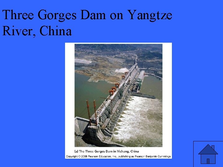 Three Gorges Dam on Yangtze River, China 