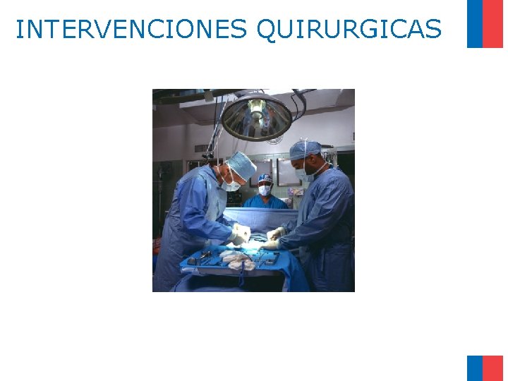 INTERVENCIONES QUIRURGICAS 