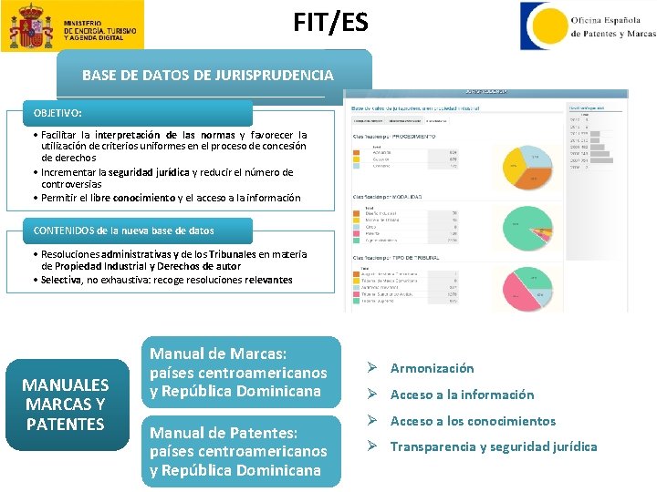 FIT/ES C. I. P. EN BASEESPAÑOL DE DATOS DE JURISPRUDENCIA OBJETIVO: • Facilitar la