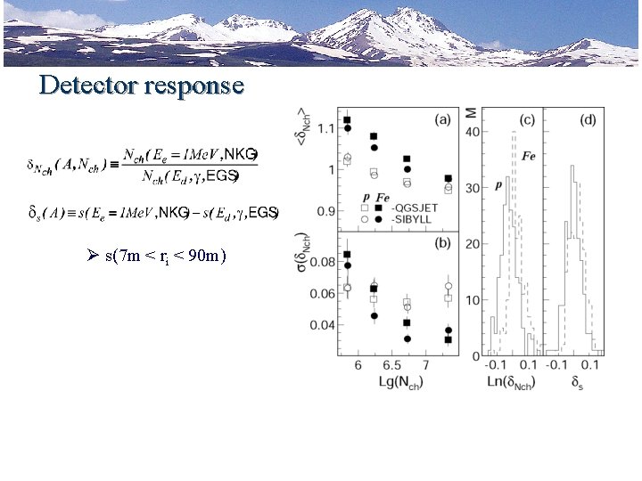 Detector response Ø s(7 m < ri < 90 m) 1/2/2022 4 