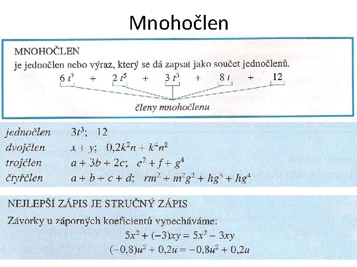 Mnohočlen 