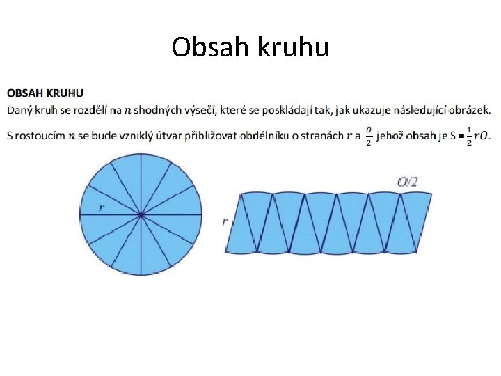 Obsah kruhu 