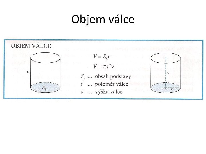 Objem válce 