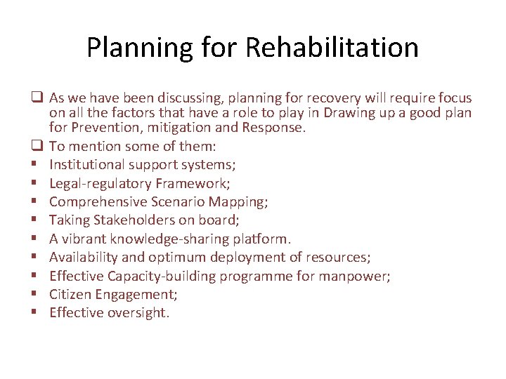 Fundamentals of a good Rehabilitation Exercise Presentation6 v